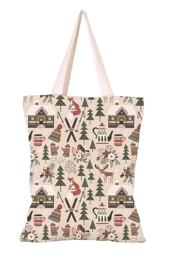 Sac fourre-tout en coton écologique grand cabas de plage imprimé Shag Wear