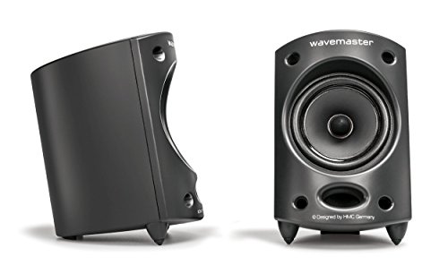 Wavemaster 66202 Moody 2.1 Sistema di Altoparlanti (65 Watt) Utilizzo Casse Acustiche per Tv/Tablet/Smartphone/PC Color Nero