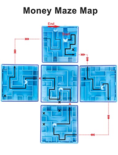 Money Maze Puzzle Box 2 Pack, Makes Cash Gift Giving More Fun - Challenging Money Labyrinth And Brain Teasers For Kids And Adults #TOP5