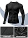 Odoland 3 Pack Long Sleeve Compression Shirts for Men, Crew Neck Sports Undershirt, Athletic Base Layer Top for Workouts Gym,Black*3,XL
