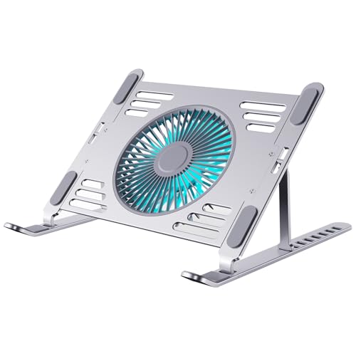 Base para portátil con ventiladores USB ajustable y ergonómica miniatura 1