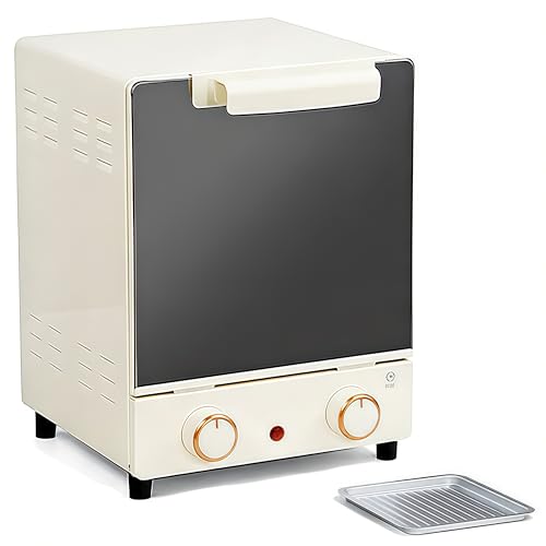 Horno de convección de encimera de 3 niveles, horno tostador eléctrico de 15 litros con control de temperatura ajustable, temporizador de 60 minutos e interior antiadherente para hornear
