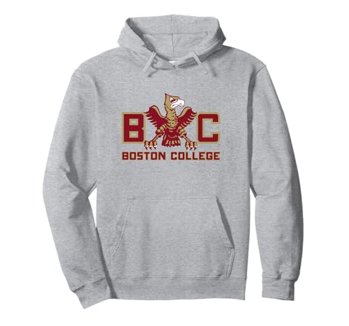 Boston College Vintage Light Gray | BC Eagles Pullover Hoodie