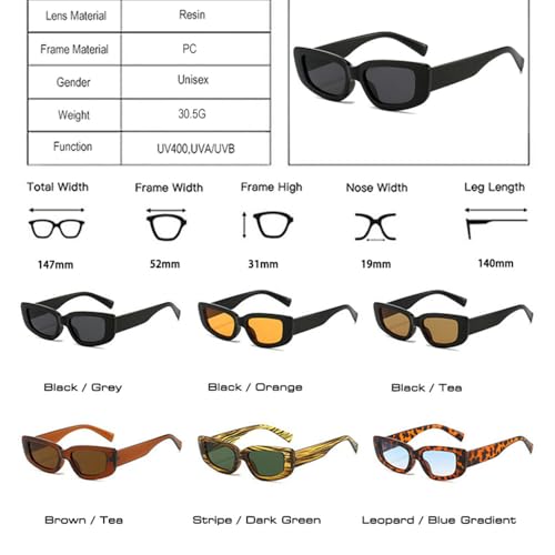 Lunettes œil de chat UV400 léopard protégeant vos yeux avec style en été - 7