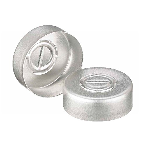 Wheaton 224183-01 Natural Aluminum Center Disc Tear-Out Unlined Seal, 20mm OD (Case of 1000)