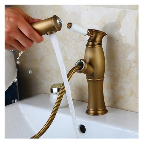Robinet de salle de bains en laiton massif et céramique de luxe