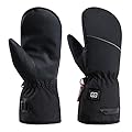 SEVEWAGE CSCDD Winter Thermal Ski Cycling Heating Glove Men Women Electric Heated Gloves with 2pcs Battery Hand Warmer Mitten(UK)