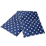 4-Kammer Bio-Dinkelkissen 20x60cm groß - Sterne-blau - Wärmekissen...