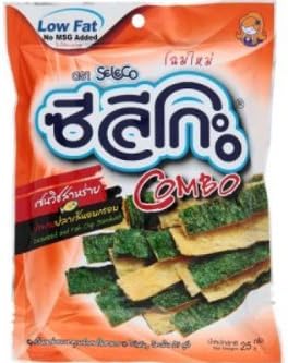 Combo Seasoned Seaweed (Sandwich with Fish Snack) - 1.09oz (Pack of 1)