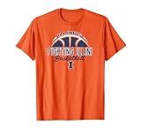 Illinois Fighting Illini Basketball Three Pointer Orange T-Shirt