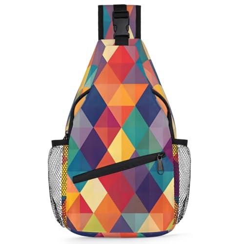 Mochila tipo bandolera impermeable y ligera multicolor