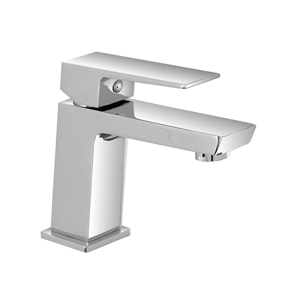 Miscelatore Monocomando Per Bidet VER - Design Quadrato Sottile, Ottone Cromato, Completo Di Accessori
