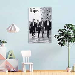 JMUNG Poster The Beatles – Peinture décorative sur toile – Poster mural moderne pour chambre à coucher – 60 x 90 cm - Les Beatles, Paul McCartney, John Lennon, RIngo Starr, George Harrison JMUNG Poster The Beatles - Peinture décorative sur toile - Poster mural moderne pour chambre à coucher - 60 x 90 cm – Image 4