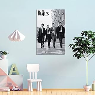 JMUNG Poster The Beatles – Peinture décorative sur toile – Poster mural moderne pour chambre à coucher – 60 x 90 cm - Les Beatles, Paul McCartney, John Lennon, RIngo Starr, George Harrison JMUNG Poster The Beatles - Peinture décorative sur toile - Poster mural moderne pour chambre à coucher - 60 x 90 cm – Image 4