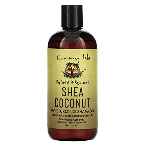 Sunny Isle Shea Coconut Moisturizing Shampoo Infused with Jamaican Black Castor Oil 12oz, 354.88 ml (Pack of 1)