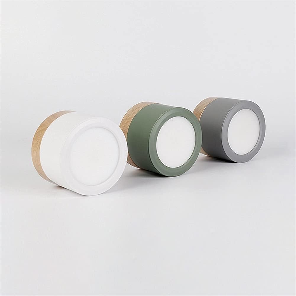 5W Led Ceiling Downlight Surface Mount Ceiling Lighting Fixture, Nordic Aluminum Ceiling Spotlight Accent Lamp, Corridor Living Room Cylindrical Directional Spotlights/Gray4000K