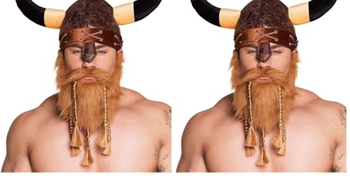 Boland - Barbe artificielle, Accessoire, Make-Up, Moustache, Accessoires pour carnaval, déguisements, fête à thème, JGA, Halloween