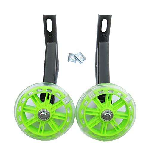 Ruedas de entrenamiento para bicicleta universal DubMag 14 pulgadas verde miniatura 1