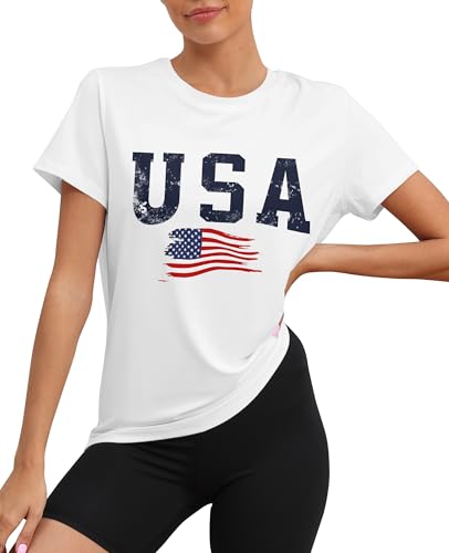 Image of KevaMolly Workout Tops for Women UPF50+ Breathable Loose Fit Yoga T Shirts Short Sleeve Running Gym Athletic Tee Top