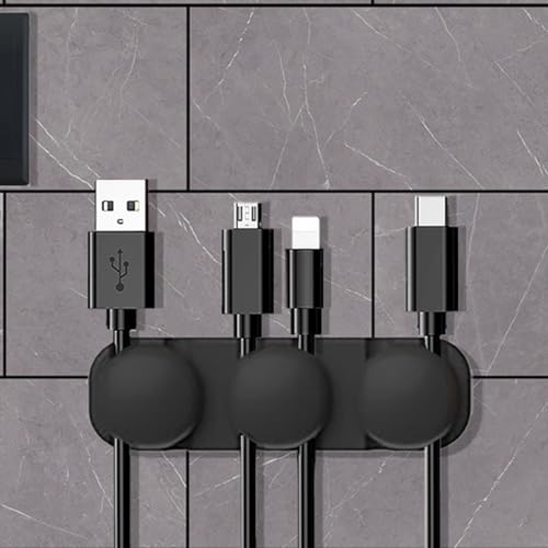 2 Pack Organizador de Cables, Clip Multiusos para Gestión de Cables, Soporte Adhesivo para Escritorio, Cargador de Teléfono, Computadora, Casa y Oficina (Color2)