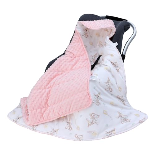 LAT Coperta Invernale per Passeggino, 90x90cm Universale Coperta Ovetto per Neonati, Cotone Copertina Sacco Ovetto per...