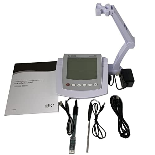 Benchtop PH Meter MV Tester Detector Meter Tempersture Meter with PH Range -2.000 to 20.000pH Resolution 0.001 0.01 0.1pH Selectable