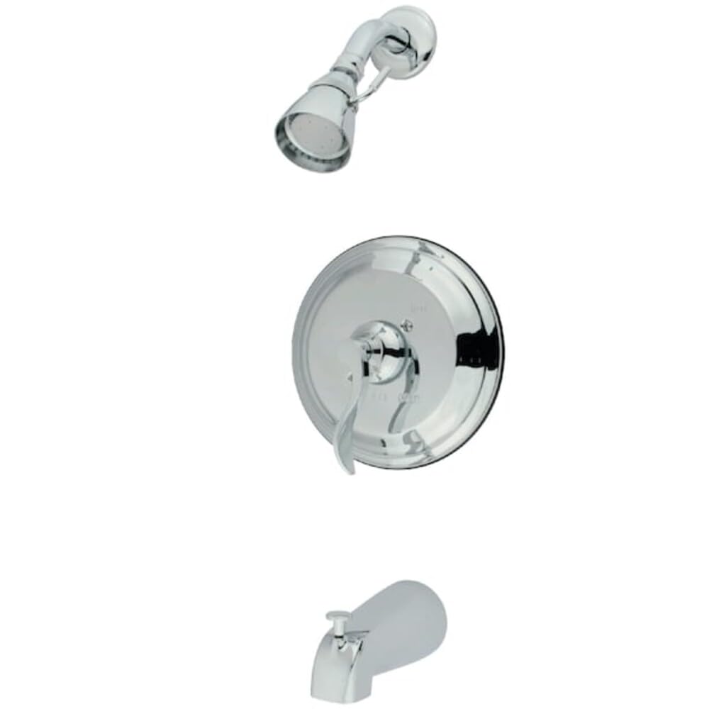 Robinet de baignoire et douche Kingston KB2631DFL mitigeur chrome poli pour salle d'eau