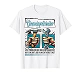 Klimaanlagentechniker Beruf mit lustigen Spruch Arbeits T-Shirt