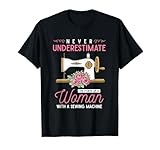 Quilter Sewing Machine Seamstress Women Girls Funny Sewing T-Shirt