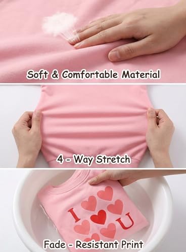 Image of Cute Toddler Girls Sweatsuit - Casual Heart Print Child Clothes Fall Outfit