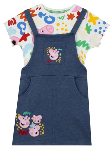 Peppa Wutz Kleid als Kleid Mädchen und Mädchen Outfit Set Sommerkleidung für Kinder 122