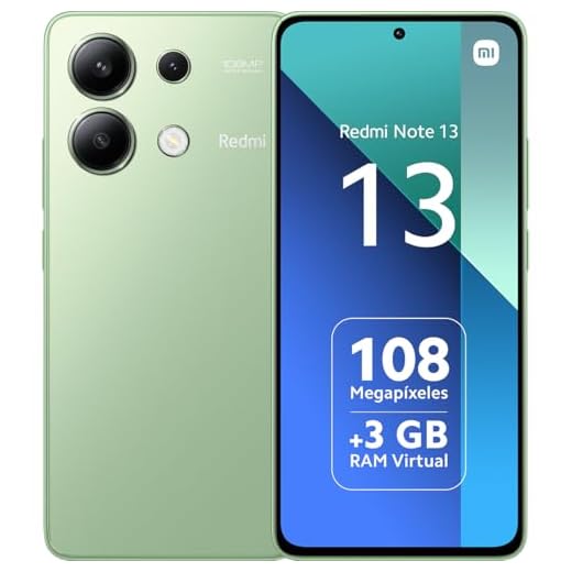 XIAOMI Redmi Note 13 4G - Smartphone de 6+128 GB, Pantalla de 6,67" AMOLED FHD+ 120Hz, Snapdragon 685, Triple cámara de hasta 108MP, Carga rápida 33W, Verde (Versión ES)