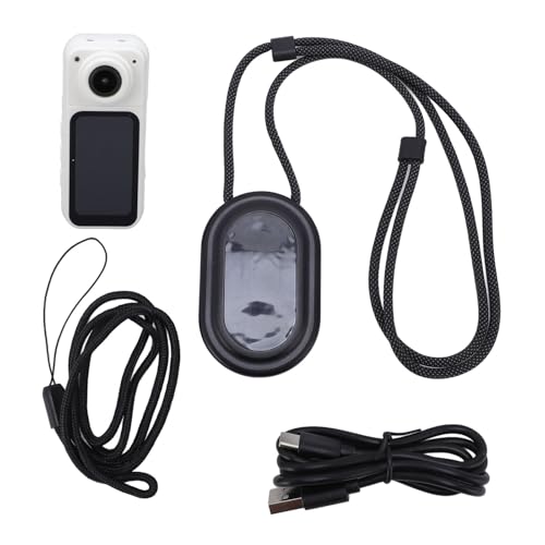 Mini Rotate Body Camera 1.47 Inch HD Screen, Thumb Camera 2.7K 180° Lens Angle, Portable Camcorder Mount Anywhere for Work Travel Sport Recording (White)