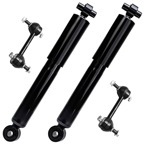 Image of Detroit Axle - Rear 4pc Shock Absorbers Kit for 02-07 Buick Rendezvous, 2 Shock Absorbers Assembly 2 Stabilizer Sway Bars 2002 2003 2004 2005 2006 2007 Replacement