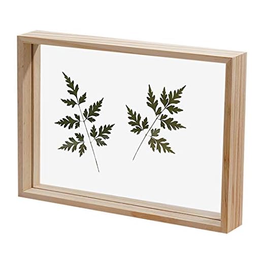 JUSTDOLIFE Photo Frame Wood Vintage Double Sided Glass Artwork Pressed Flower Display Frame