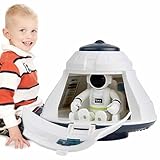 Generico Juguetes de lanzadera espacial - Juego de juguetes espaciales ecológicos de ABS para,Juguetes con, sonidos y batería de premios en el aula, rellenos de calcetines