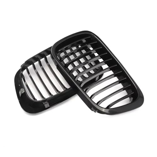 Parrilla de radiador de plástico ABS para Serie 3 E46 4 puertas (1998-2001), kit de 2 piezas 6