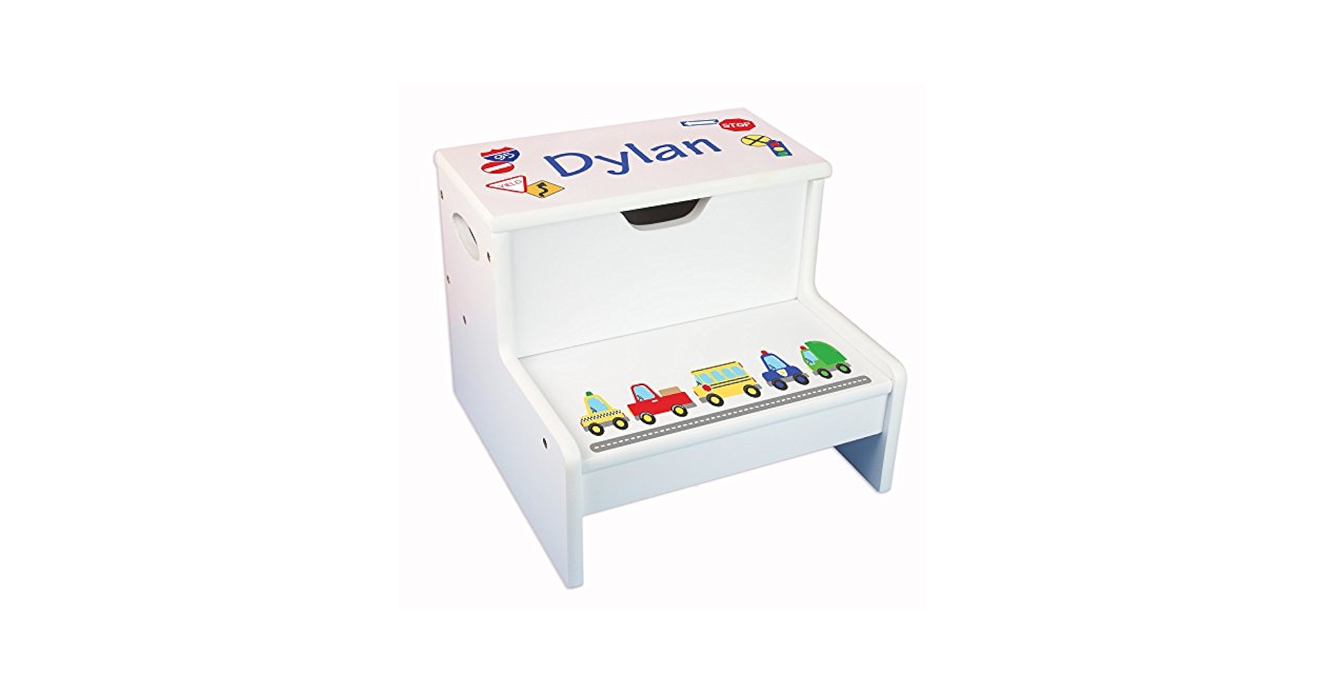 Amazon.com: Personalized Cars & Trucks Storage Step Stool : Baby