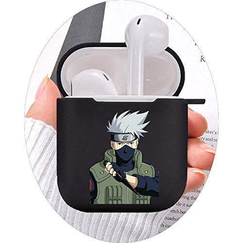 HOUS Anime Naruto Sasuke Kakash Cover Black Earphone Case for