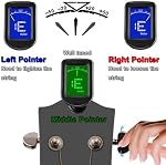 Guitar Tuner, Quick Release Rosewood Capo for Acoustic Guitar, Bass, Ukulele, Violin with 5Pcs Pick.
