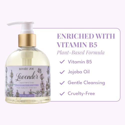 Image of ROMIIE ZOI Liquid Hand Soap with Gift Box - Lavender - 260ml / 8.7 fl.oz