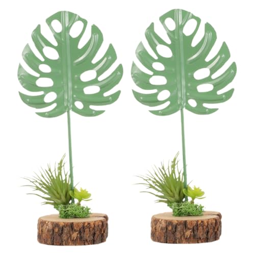 EXAOMBLE 2 Piezas De Plantas Artificiales Grandes, Plantas Artificiales Altas para Interiores, Plantas De Monstera Sintéticas Altas para Interiores Y Exteriores, Casa, Oficina, Jardín,