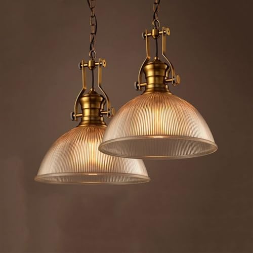 Lampe suspendue industrielle vintage pour éclairage îlot de cuisine - 5