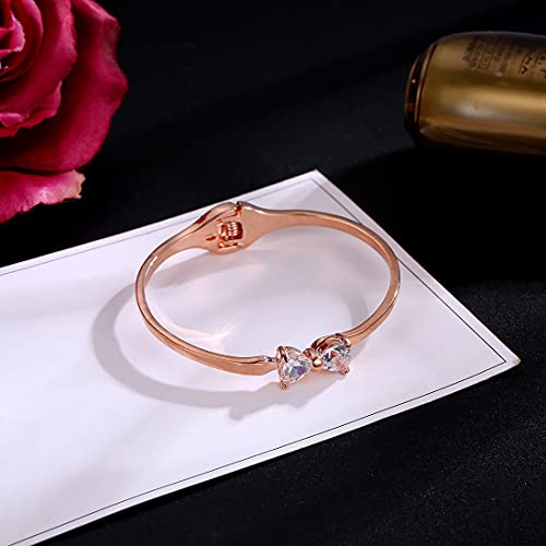 Luxuria AAA AD 18K Rose Charm Bracelet