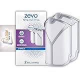 Zevo Flying Insect Trap, Fly Trap Refill Cartridges Pack 1 (2 Refill Cartridges) (Device Sold Separately) Bundle with LLJ Corp Sticker.