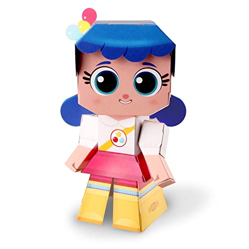 Cubles True And The Rainbow Kingdom - Create A Fun Durable Paperboard Action Figure - Puzzle + Origami = Stem Craft Collectible - No Glue No Scissors #TOP1