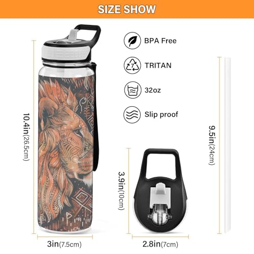 Bouteille d'eau Tritan portable 887 ml en plastique non toxique haute résistance