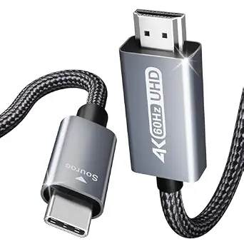 BENFEI USB-C to HDMI Cable 6 Feet, 4K@60Hz, Aluminum Shell, Nylon Braided, Compatible with MacBook Pro/Air, iPad Pro, Surface, Galaxy S23