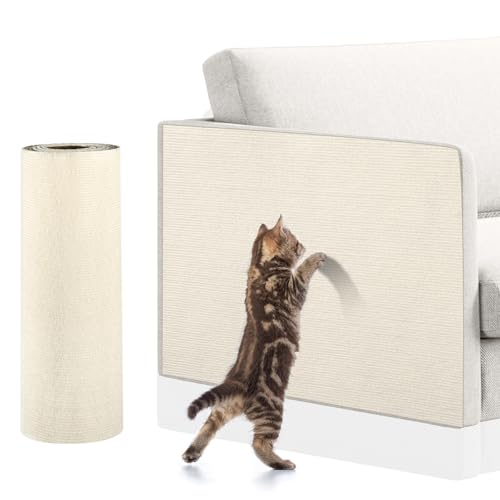 Adiwo 30cmx100cmKratzmatte Selbstklebend, Selbstklebend Kratzmatte Katze, Kratzschutz Sofa Katze, DIY Kratzbretter kratzwand für Möbel Kratzteppich Couch Schutz(Cremefarben) Adiwo 30cmx100cmKratzmatte Selbstklebend, Selbstklebend Kratzmatte Katze, Kratzschutz Sofa Katze, DIY Kratzbretter kratzwand für Möbel Kratzteppich Couch Schutz(Cremefarben)
