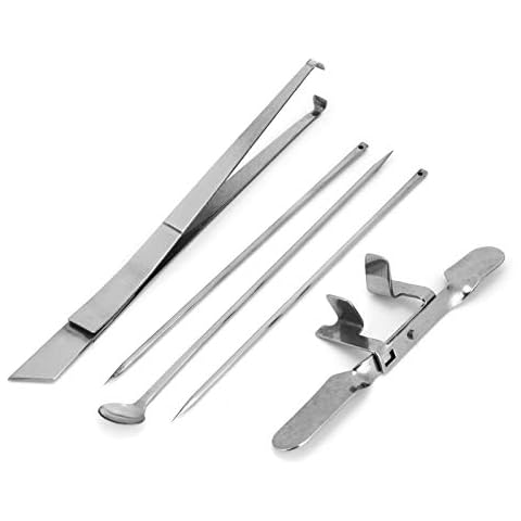 Baverta Capon Knife Tool - Chicken Capon Tool Stainless Steel Kit Poultry Farms Veterinary Instrument for Chicken Pack of 5 Cover
